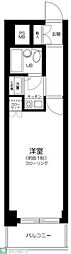 藤和シティコープ大森 1Kの間取図画像