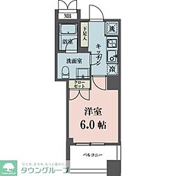 メゾンビスタ渋谷宇田川 1Kの間取図画像