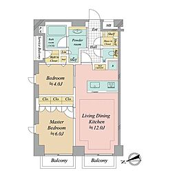 間取図画像 2LDK
