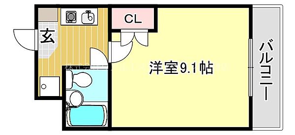 ハイツ宮の森 1114｜滋賀県草津市草津４丁目(賃貸マンション1K・1階・23.04㎡)の写真 その2