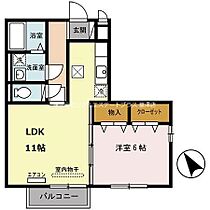 リビングタウン瀬田　B棟 101 ｜ 滋賀県大津市大江２丁目（賃貸アパート1LDK・1階・43.64㎡） その2