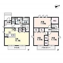 セジュール　ルピナス C ｜ 滋賀県大津市大萱７丁目（賃貸テラスハウス3LDK・--・92.73㎡） その2