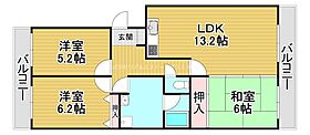 リバーハイツ間宮 202 ｜ 滋賀県大津市大萱４丁目（賃貸マンション3LDK・2階・68.64㎡） その2