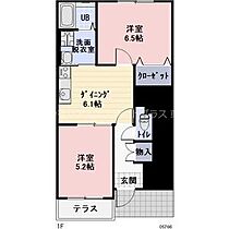 Casa Raffinato B101 ｜ 滋賀県栗東市上鈎（賃貸アパート2LDK・1階・42.00㎡） その2