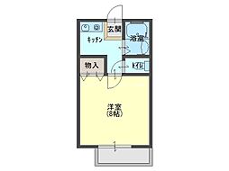 ハイツゴールデンK 1Kの間取図画像