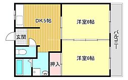 メゾン・ド;ラポー 1DKの間取図画像