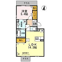 カーサ デュエット B棟 102 ｜ 愛知県豊橋市菰口町5丁目69-1（賃貸アパート1LDK・1階・49.16㎡） その2