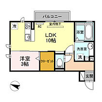 オアシス牛川 II 302 ｜ 愛知県豊橋市牛川町字田ノ上8-25（賃貸アパート1LDK・3階・36.85㎡） その2