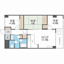 北海道札幌市南区真駒内泉町1丁目（賃貸マンション3LDK・3階・64.12㎡） その2