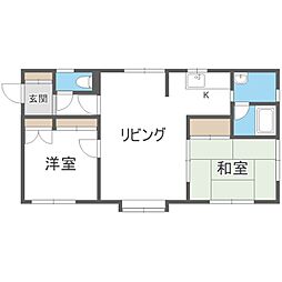 西尾MSG 2LDKの間取図画像
