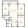 川沿団地D棟4階5.5万円