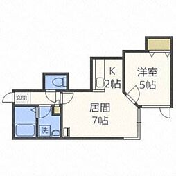 コンフォーティア 1LDKの間取図画像