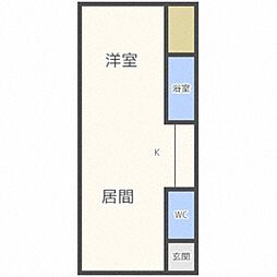 ヴィンテージスタイル310 1DKの間取図画像