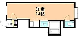 リトルハウス ワンルームの間取図画像