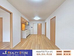 ベルヴィ香椎6番館 3LDKのリビング/ダイニング