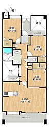 ファーネストヒルズ高宮インテルノ 3LDKの間取図画像