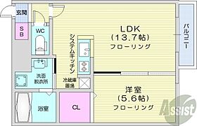 北海道札幌市豊平区平岸三条12丁目（賃貸マンション1LDK・5階・34.56㎡） その2