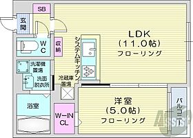 北海道札幌市中央区南五条西16丁目（賃貸マンション1LDK・4階・38.29㎡） その2