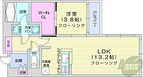 TheEight  ｜ 北海道札幌市北区北十七条西5丁目（賃貸マンション1LDK・3階・43.16㎡） その2