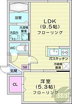 ポラリス環状通東  ｜ 北海道札幌市東区北十六条東17丁目（賃貸マンション1LDK・4階・35.00㎡） その2