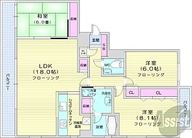 北海道札幌市中央区南四条西21丁目（賃貸マンション3LDK・10階・86.57㎡） その2