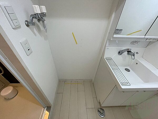 画像25:洗濯機はこちらの専用スペースに置けます！
