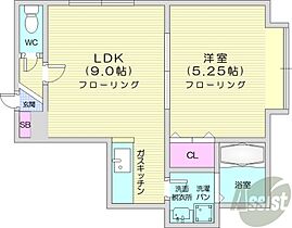 レアル・コンシェルト2  ｜ 北海道札幌市北区篠路五条8丁目（賃貸アパート1LDK・1階・31.99㎡） その2