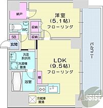 北海道札幌市中央区南二条東4丁目（賃貸マンション1LDK・4階・36.50㎡） その2