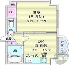 FRESA  ｜ 北海道札幌市北区北十一条西3丁目（賃貸マンション1DK・6階・23.71㎡） その2