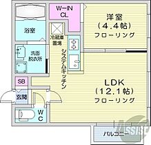 北海道札幌市中央区北二条西21丁目（賃貸マンション1LDK・4階・37.14㎡） その2