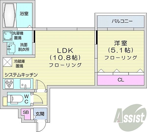 北海道札幌市豊平区中の島二条10丁目(賃貸マンション1LDK・1階・40.25㎡)の写真 その1