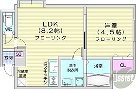 北海道札幌市中央区南六条西12丁目（賃貸アパート1LDK・2階・29.19㎡） その2