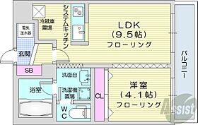 MAHALO OHASHI HOKUDAI  ｜ 北海道札幌市北区北十九条西7丁目（賃貸マンション1LDK・1階・33.50㎡） その2