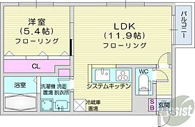 北海道札幌市中央区南八条西1丁目（賃貸マンション1LDK・3階・40.00㎡） その2