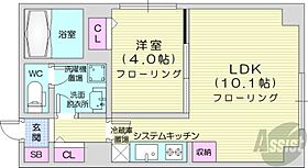 北海道札幌市中央区大通西24丁目（賃貸マンション1LDK・3階・33.88㎡） その2