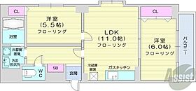 北海道札幌市中央区大通西15丁目（賃貸マンション2LDK・5階・52.40㎡） その2