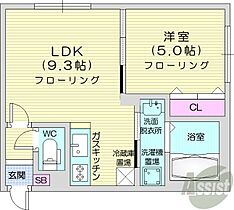 北海道札幌市中央区大通東5丁目（賃貸マンション1LDK・1階・32.40㎡） その2