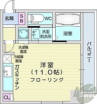 北海道札幌市中央区南一条西18丁目（賃貸マンション1R・7階・23.36㎡） その2