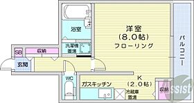 北海道札幌市中央区北十条西19丁目（賃貸マンション1K・6階・27.42㎡） その2