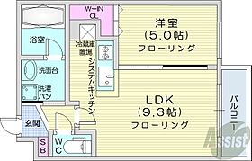 Ruk-A円山  ｜ 北海道札幌市中央区大通西22丁目1-20（賃貸マンション1LDK・5階・34.34㎡） その2