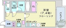 北海道札幌市中央区北四条西17丁目（賃貸マンション1R・8階・24.21㎡） その2