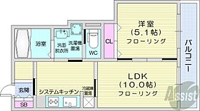 北海道札幌市中央区南二条西10丁目1000-4（賃貸マンション1LDK・12階・35.04㎡） その2