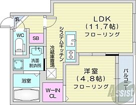 Garden Terrace N8  ｜ 北海道札幌市東区北八条東5丁目（賃貸マンション1LDK・4階・37.49㎡） その2