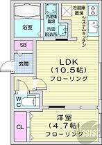 北海道札幌市豊平区月寒西一条6丁目（賃貸マンション1LDK・4階・35.76㎡） その2