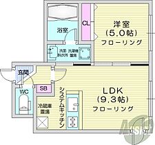 北海道札幌市中央区南四条西25丁目（賃貸マンション1LDK・1階・31.84㎡） その2