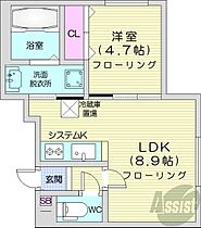 北海道札幌市中央区南二条西27丁目（賃貸マンション1LDK・2階・31.54㎡） その2