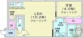 北海道札幌市中央区南二十条西8丁目（賃貸マンション1LDK・3階・33.58㎡） その2