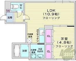 レクスベイル発寒  ｜ 北海道札幌市西区発寒十条11丁目（賃貸マンション1LDK・3階・36.20㎡） その2