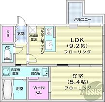 北海道札幌市中央区北五条西24丁目（賃貸マンション1LDK・5階・36.40㎡） その2