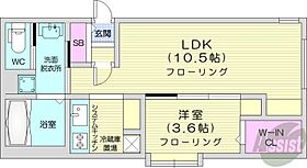 北海道札幌市中央区南五条西11丁目（賃貸マンション1LDK・5階・34.40㎡） その2